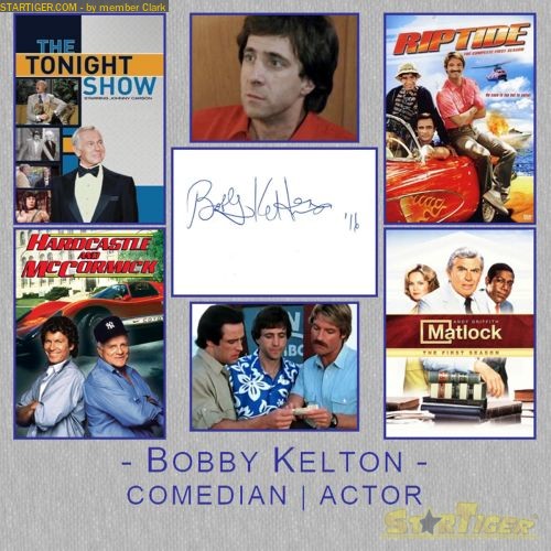 Bobby Kelton autograph collection entry at StarTiger