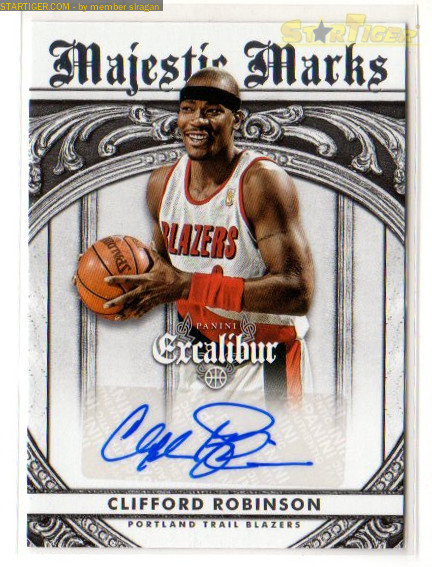 Clifford Robinson autograph collection entry at StarTiger