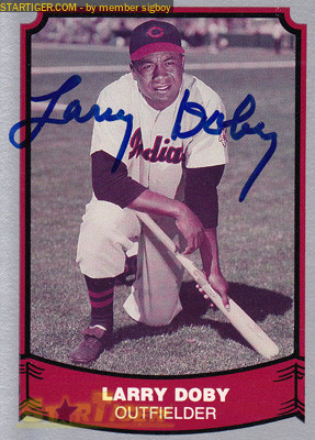 Larry Doby autograph collection entry at StarTiger