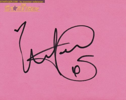 Antony Costa Autograph Collection Entry At Startiger