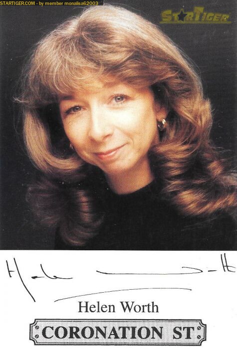 Helen Worth Autograph Collection Entry At Startiger 8975